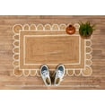 thumbnail image 2 of Jute Rug- Scalloped Rug, Jute Scalloped Rug, Bohemian Scallop Rug, Natural Jute Area Rug, Jute Rug Rectangular, Jute Scallop Rug, Custom Rug, 2 of 5