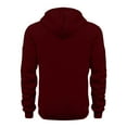 thumbnail image 5 of qolati Zip Up Hoodies For Men Fall Winter Casual Hooded Sweatshirt Fashion Fleece Lined Workout Jackets with Pockets Wine L, 5 of 6