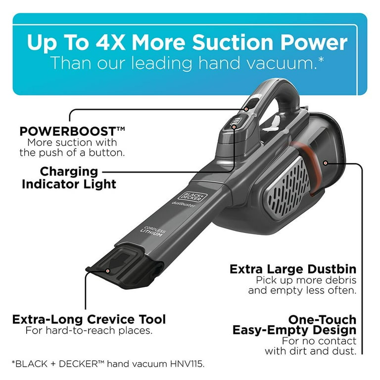 BLACK+DECKER 16V MAX dustbuster AdvancedClean+ Cordless Hand