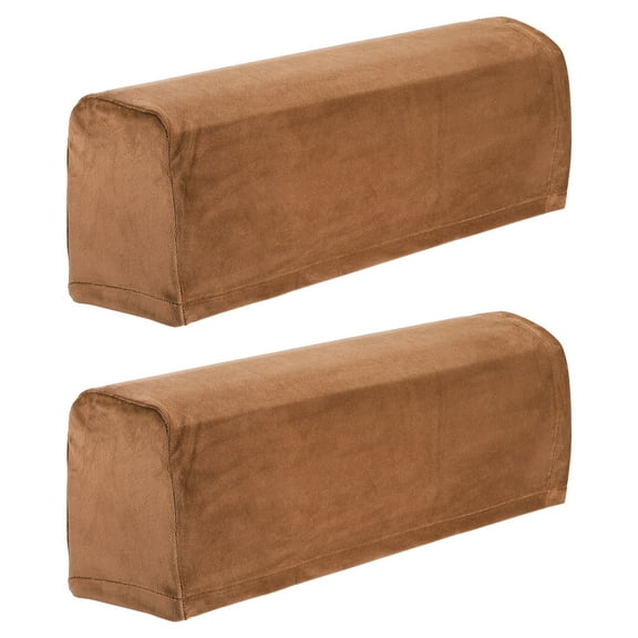 2 Pcs Couch Sofa Armrest Covers for Chair Sofa Arm, Camel