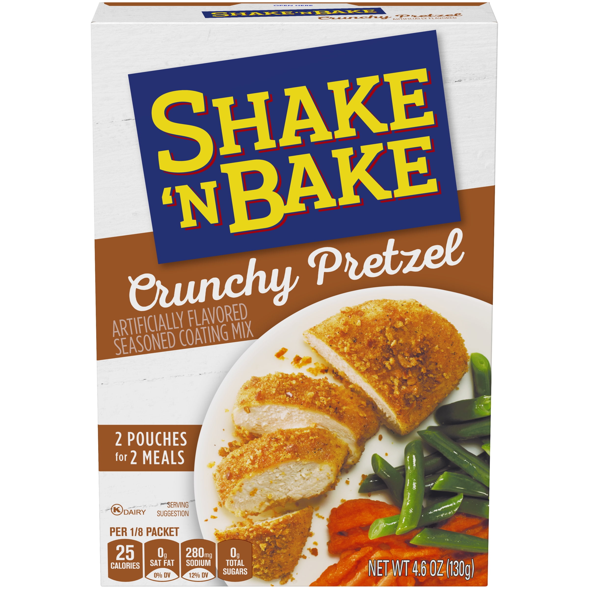 Shake 'N Bake Crunchy Pretzel Seasoned Coating Mix, 2 ct Packets