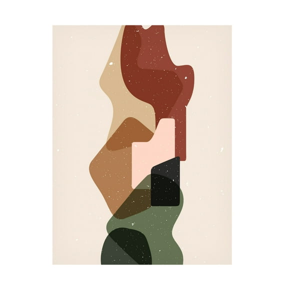 Trademark Fine Art NKTN Abstract composition 12 Canvas Wall Art
