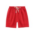 thumbnail image 2 of Toddler Little Boys Girls Solid Cotton Linen Elastic Waist Bottom Shorts Summer Knee Length Casual Harem Pants, 2 of 4