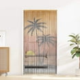 thumbnail image 1 of vidaXL Rideau de Porte Anti-Insectes Imprimé Palmier 90x220 cm Bambou, 1 of 5