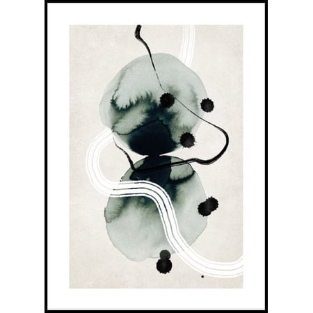 Ink Formations No1 Print Wall Art, Modern Wall Decor For Living Room Bedroom, 8x12 UNFRAMED
