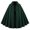 Green, variant on HXWCHs Solid Color Gothic Victorian Court Dress Women's Vintage Fitted Waist Party Gown Dark Green One Size