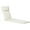 Cream White, variant on Outsunny Garden Lounger Chair Cushion with Thick Padded, Headrest, Grey