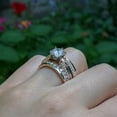 thumbnail image 3 of Guard & Solitaire Set, Includes 2 Pieces: Guard and 1 Carat CZ Solitaire Size 6.5, 3 of 6