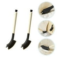 thumbnail image 4 of Long Handle Crevice Cleaning Brush for Bathroom Kitchen Home Use Multi Functional Soft Bristles 2Pcs, 4 of 9