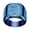 Blue, variant on Basketball Rings for Men Square 18MM Black Blue Silver Gold Plated Stainless Steel Pinky Band 5 Size 4 Gifts for Him Simple Sport Statement Jewelry Blue Size 5