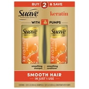Suave Professional Keratin Infusion Shampoo & Conditioner Set, Smoothing, 28 fl oz, 2 Pack