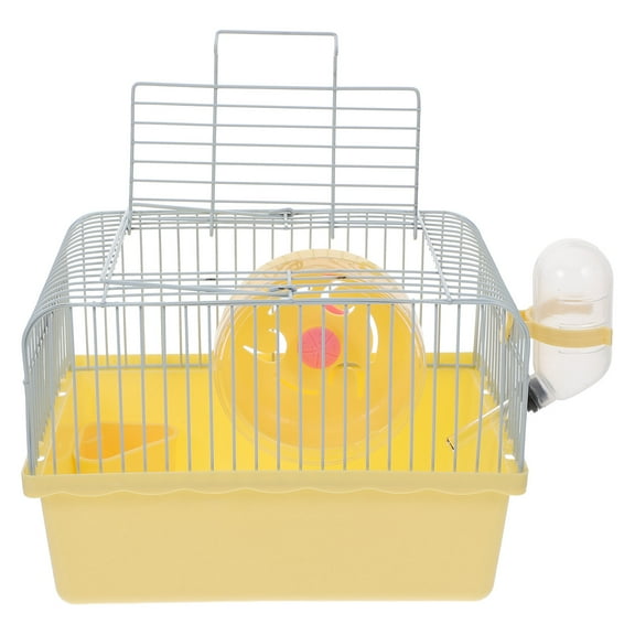 MLINS Portable Hamster Travel Carrier Cage For Small Animals Travel Container With Water Bottle Holder And Accessories For Hamsters And Chinchillas