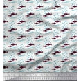 thumbnail image 1 of Soimoi Cotton Jersey Fabric Waves,Bubbles & Fish Ocean Print Fabric by Yard 58 Inch Wide, 1 of 1