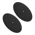 thumbnail image 4 of TABLZONE 2Pcs Square Silicone Turntable Mat for Home Use Music Listening Anti-Static Vinyl Record Player Mat 6.7x6.7in, 4 of 8