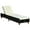 Black, variant on vidaXL Patio Lounge Chair Outdoor Sunlounger Sunbed with Cushion Poly Rattan