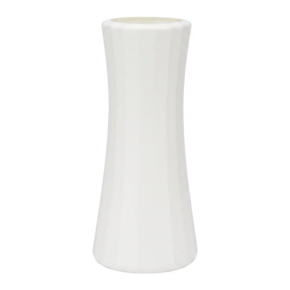 Unique Bargains Modern Geometric Minimalist Centerpiece Flower Vase White 3.5"x3.5"x8.3"