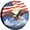 American Eagle Flag 2, variant on Spare Tire Cover American Eagle Flag Polyester Universal Waterproof Corrosion Protection Wheel Covers for Trailer RV SUV Truck and Many Vehicles