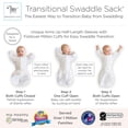 thumbnail image 4 of Amazing Baby Transitional Swaddle Sack with Arms Up Half-Length Sleeves and Mitten Cuffs, Better Sleep for Baby Boy & Baby Girl, Sterling Confetti, Small, 0-3 Mo, 6-14 lbs, 4 of 9