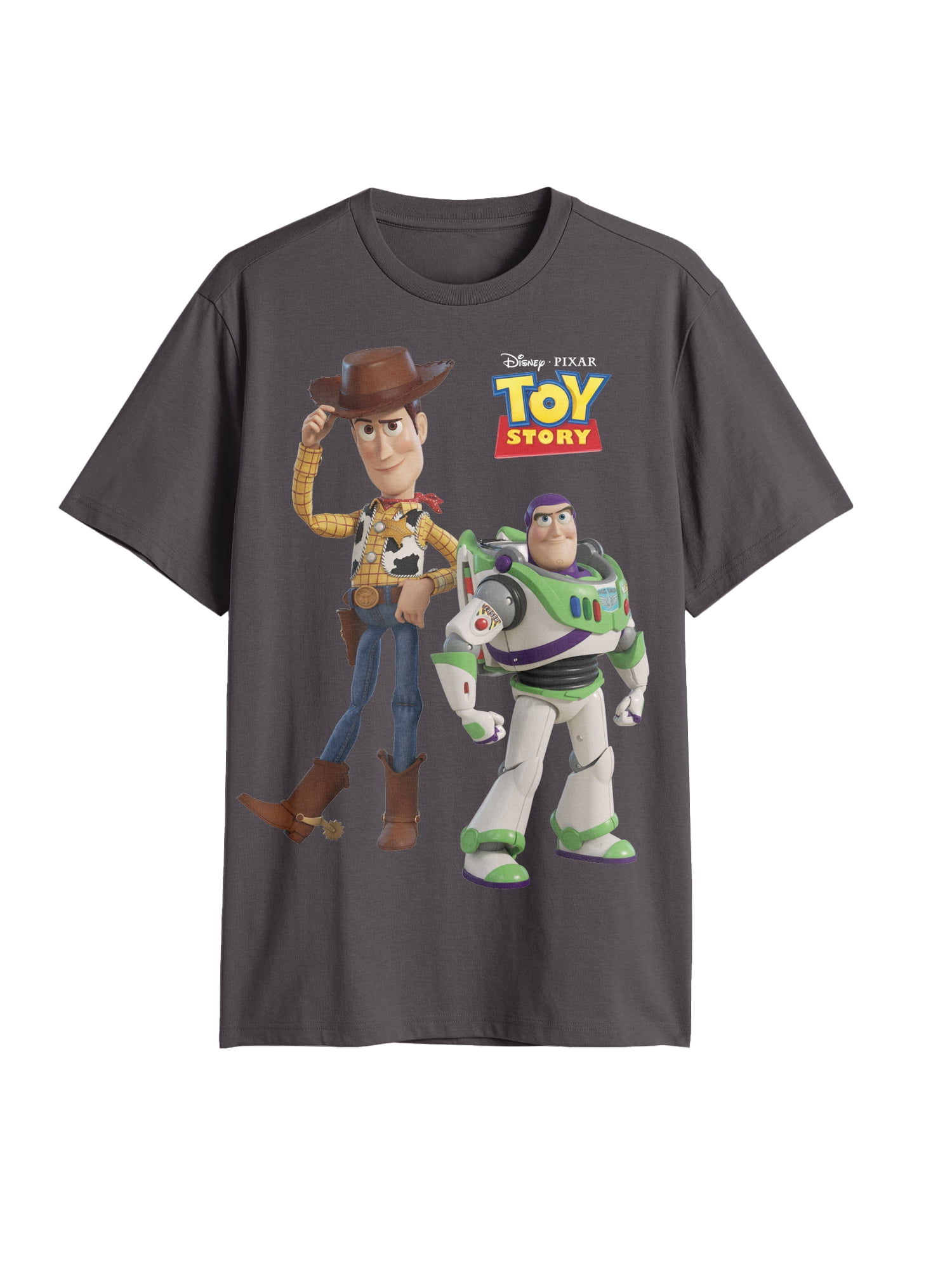 Toy Story, Men's & Big Men's Graphic Tee, Woody n' Buzz, Sizes S-3XL