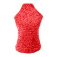 thumbnail image 3 of UPPADA Sparkly Tops for Women Party Tank Tops Sleeveless Glitter Camisole Vest Adjustable Straps Halter Tees Crewneck Sequin Tops Night Clubwear, 3 of 7