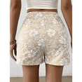 thumbnail image 5 of Women'S Floral Jacquard Shorts High Waisted Boho Summer Shorts with Pocket M, 5 of 8