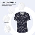 thumbnail image 3 of Uemuo Wildflowers And Dragonflies Print Mens Polo Shirts Baseball T-shirt Performance Short Sleeve Golf Shirt Moisture Wicking Athletic Casual Collared T-Shirt-XX-Large, 3 of 7