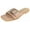 Beige, variant on Berness Women’s Slide Sandals – Metal Eyelet Buckle Strap, Cushioned Footbed, Lightweight Slip-On Flat Sandals TRACE Camel Tan Brown 9
