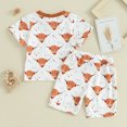 thumbnail image 3 of Bagilaanoe 2pcs Toddler Baby Boy Shorts Set Short Sleeve Letter Print T Shirt Tops + Shorts 6M 12M 18M 24M 3T Kids Casual Summer Clothes, 3 of 8