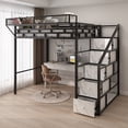 thumbnail image 2 of Sábana elevada de hierro forjado Qihe, capa superior duplex, segundo piso, litera doble colgante, cama de hierro para habitación de niños, 2 of 4