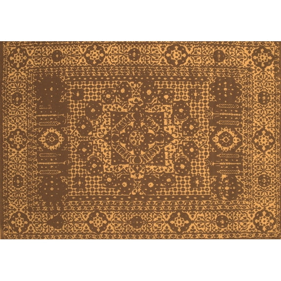 Ahgly Company Indoor Rectangle Persian Orange Bohemian Area Rugs, 3' x 5'