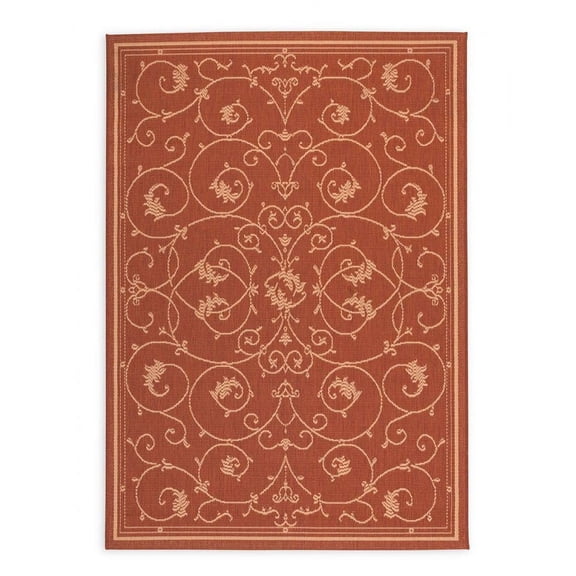 Plow & Hearth Veranda Scroll Indoor/Outdoor Rug, 2' x 3'7"