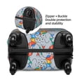 thumbnail image 2 of Honeii cartoon Elephant Elastic Luggage Cover, featuring double-sided printing, is the ideal companion for travel, business trips, and daily use(not included suitcase )-Medium, 2 of 7