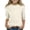 Beige, variant on Easter Kids 3/4 Length Sleeve Shirts Girls Festival Cute Bunny Print Crew Neck Tunic Tees Tops 2026 Holiday Casual Funny Clothes (Beige, 8-9 Years)