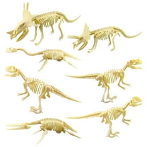 Zxpjkyu 7Pcs Realistic Dinosaur Skeleton Toys Dino Bones Figures Educational Gift for