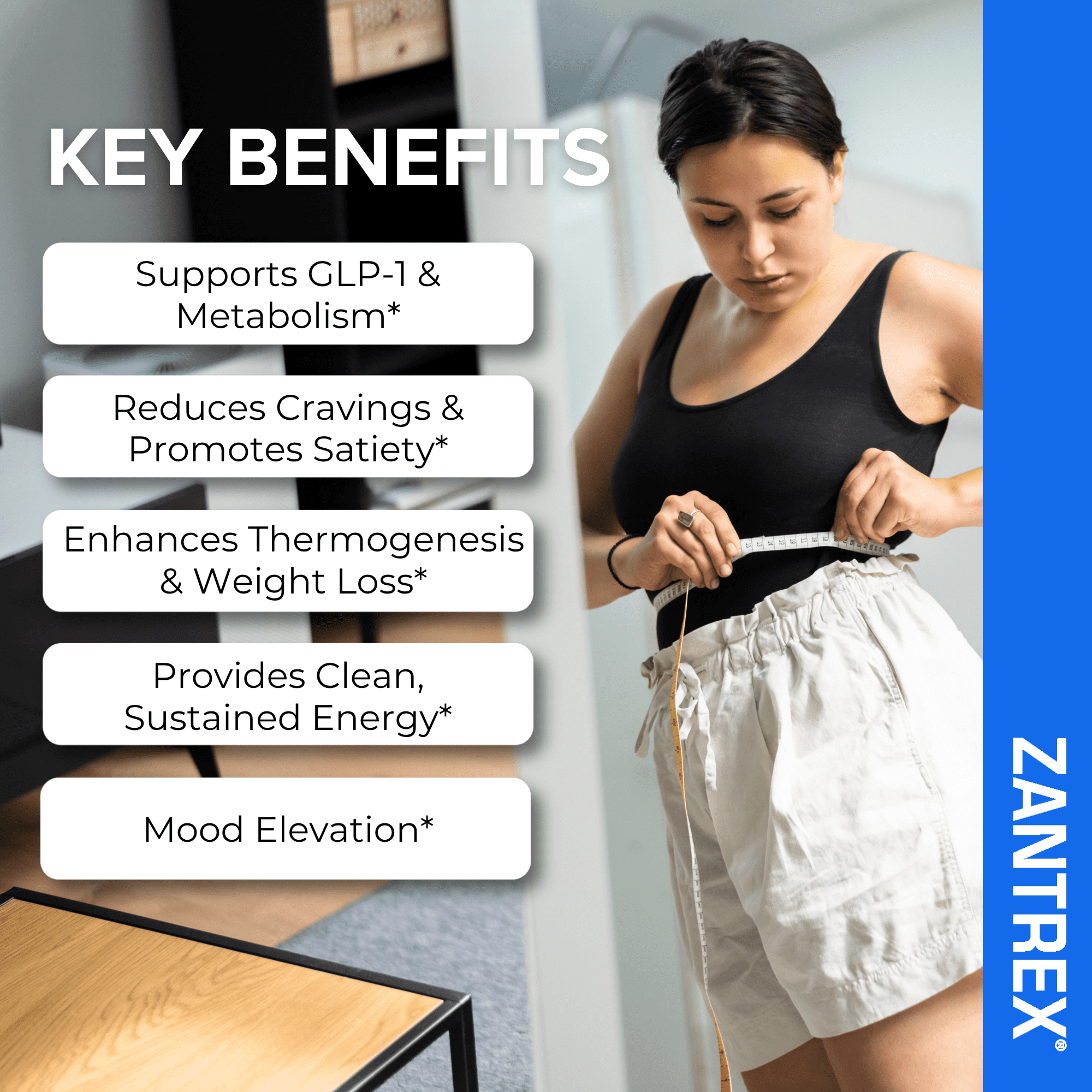 Zantrex Blue Energy and Weight Management Supplement for Appetite Control, Increased Calorie Burn | 60 Capsules