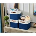thumbnail image 3 of DECOMOMO Bac de Rangement Pliable Robuste [Lot de 4] avec Poignées pour Organiser Étagère Chambre de Bébé, 3 of 4