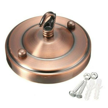 

Vintage Ceiling Rose Hook Plate Light Fitting Chandelier Pendant Lamp Parts Antique Copper