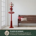 thumbnail image 5 of Fraser Hill Farm 5.75 ft Musical Snow Globe Christmas Lamp Post in Red, FSSL069A-RD2, 5 of 13