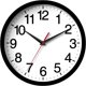thumbnail image 1 of Reloj de pared Rohioue, moderno, 25 cm, negro, silencioso, para el hogar y la oficina, 1 of 9