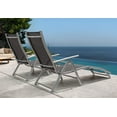 thumbnail image 3 of Vineego Patio Lounge Chairs Set of 2 Beach Adjustable Chaise Lounge Outdoor Pool Side Folding Recliners, Gray, 3 of 8