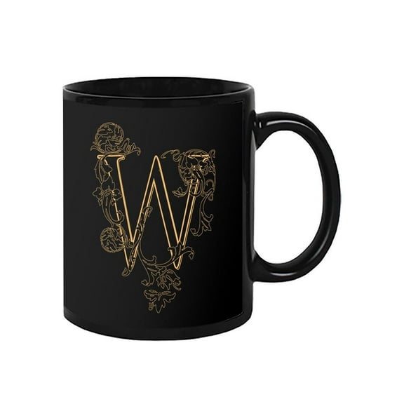 Vintage Letter W Design Mug Unisex's -Image by Shutterstock