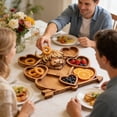 thumbnail image 3 of Pxyqht Wood Cattle Shaped Cooked Food Tray for Holiday Dinner Charcuterie Board Solid Natural Wear Resistant Food Safe Finish, 3 of 6