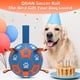 thumbnail image 2 of Pelota de fútbol para perros QDAN para perros medianos y grandes, azul y naranja, 2 of 7