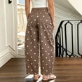 thumbnail image 4 of Polka Dot Pants for Women Boyfriend Y2k Baggy Barrel Denim Pants | Summer Fall Outfits Fashion Boho Cotton Mid Rise Wide Leg Baggy Jeans S, 4 of 5