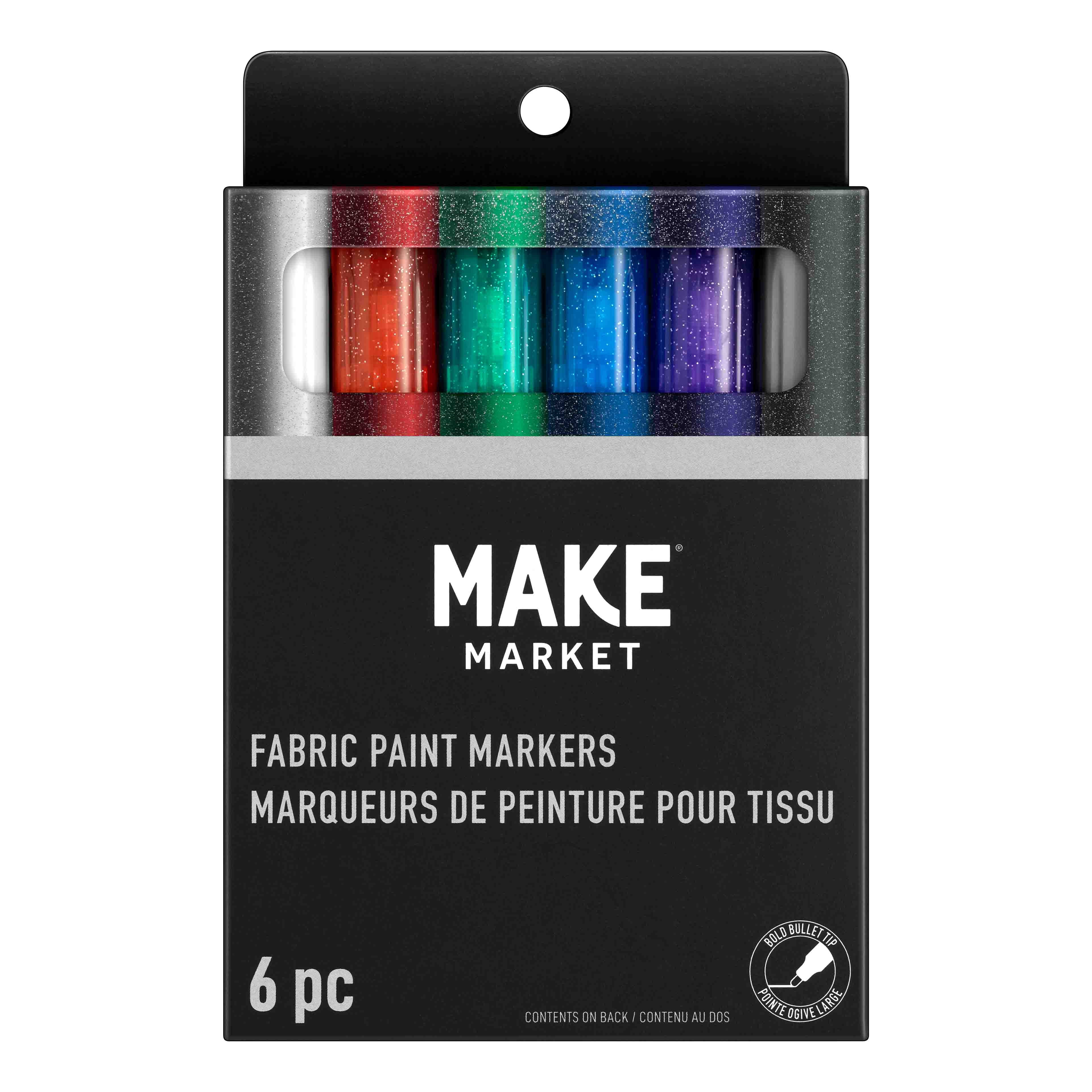Glitter Fabric Paint Marker Set by Make Market