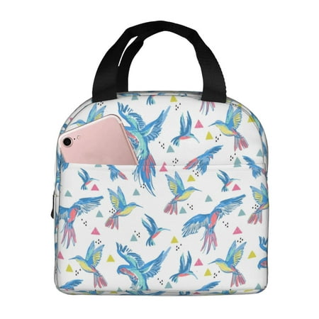 Insulated Lunch Bag for Women Men - Classic Watercolor Cute Parrot Leakproof Cooler Lunch Box for Women Men  Lunch Tote Bags for Work School Picnic Travel