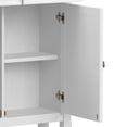 thumbnail image 4 of Amherst 36 inch Wide Solid Wood Transitional Storage Cabinet in White, 4 of 9