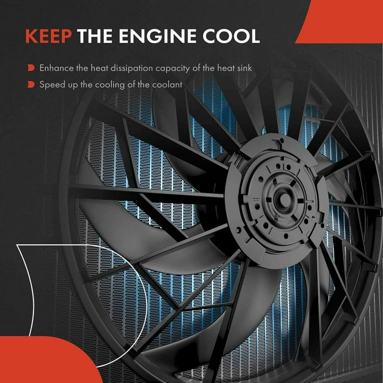 A-Premium Engine Radiator Cooling Fan Assembly Compatible