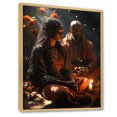 thumbnail image 2 of Designart "Afro-American Creation Sacred" African American Floater Framed Wall Art Living Room, 2 of 7