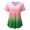 Pink, variant on Quinlirra Womens Tops Women's Fashion Short Sleeve V-Neck Tops Working Uniform Printing Pocket Blouse Tops